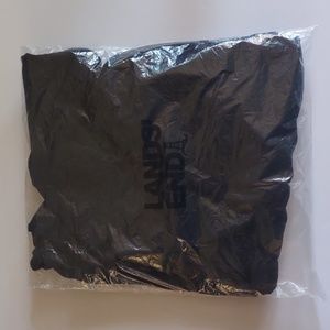 Lands End women's long sleeve shaped tank size XL in Black, made in Jordan